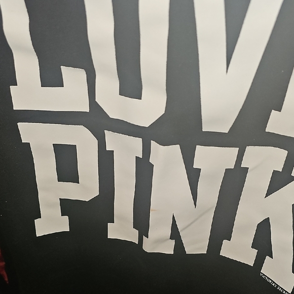 PINK Victoria's Secret Black Graphic Sweatshirt - Picture 4 of 5